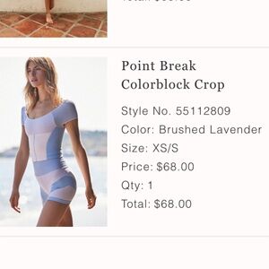 Free People Point Break Colorblock Crop